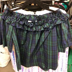 Vineyard vines tartan plaid top